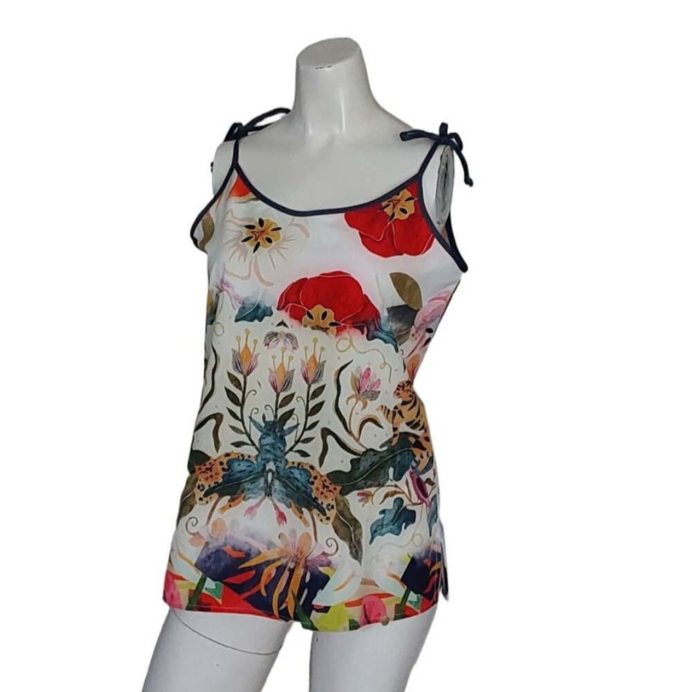 FRIDA In the Jungle String Tie Women's Top